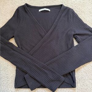 Abercrombie & Fitch Navy Ribbed Top